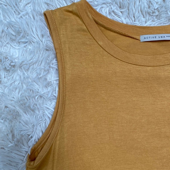 Active USA Sleeveless Top ๐ Mustard Yellow - Picture 5 of 10